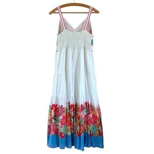 Personality Vintage Rene’ Derhy Floral Embroidered Maxi Dress Pic7oJpib Store Online