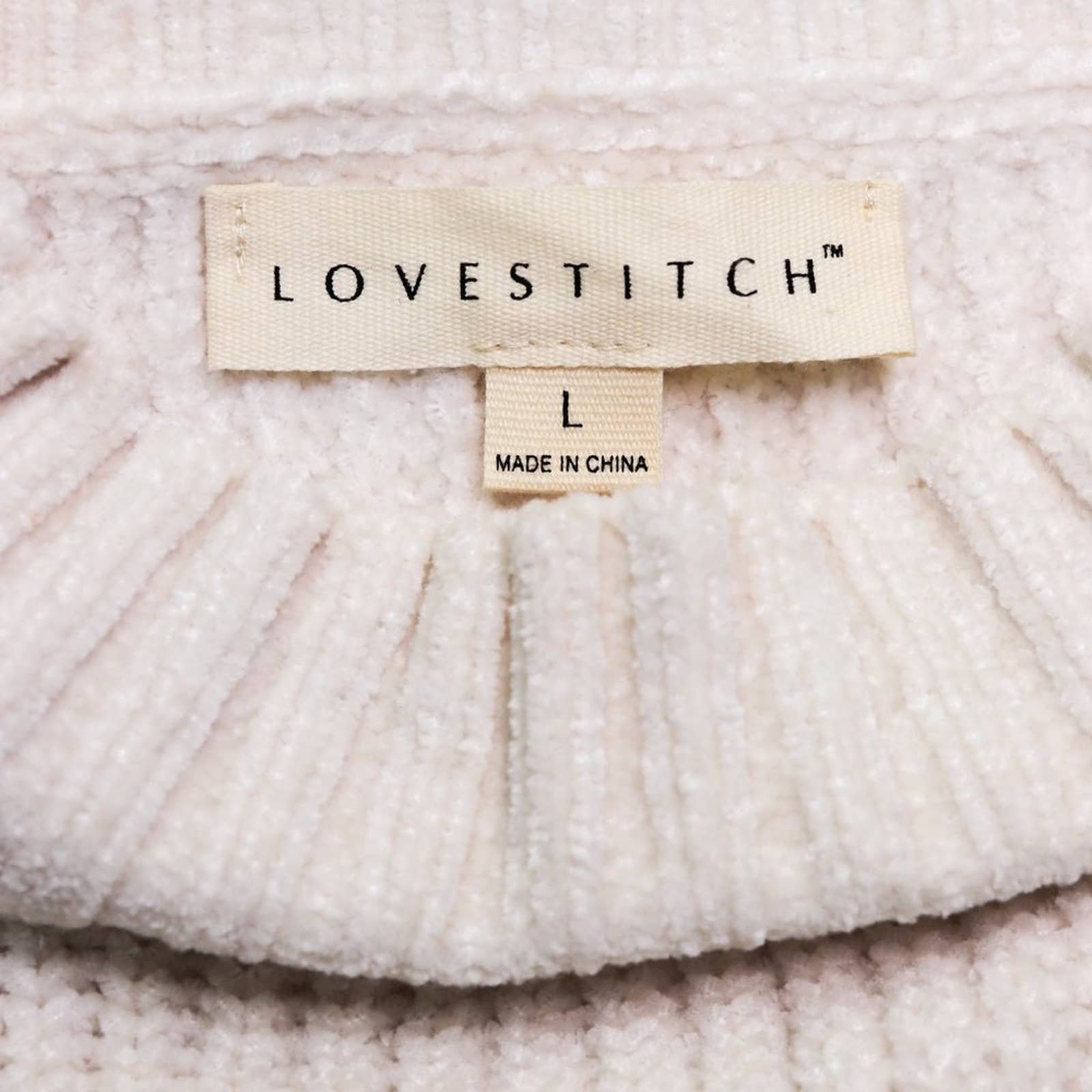 save up to 70% Lovestitch Quinn Chenille Cable Sweater Mock Balloon Sleeve Pullover White Large LgjZ2bWvn on sale