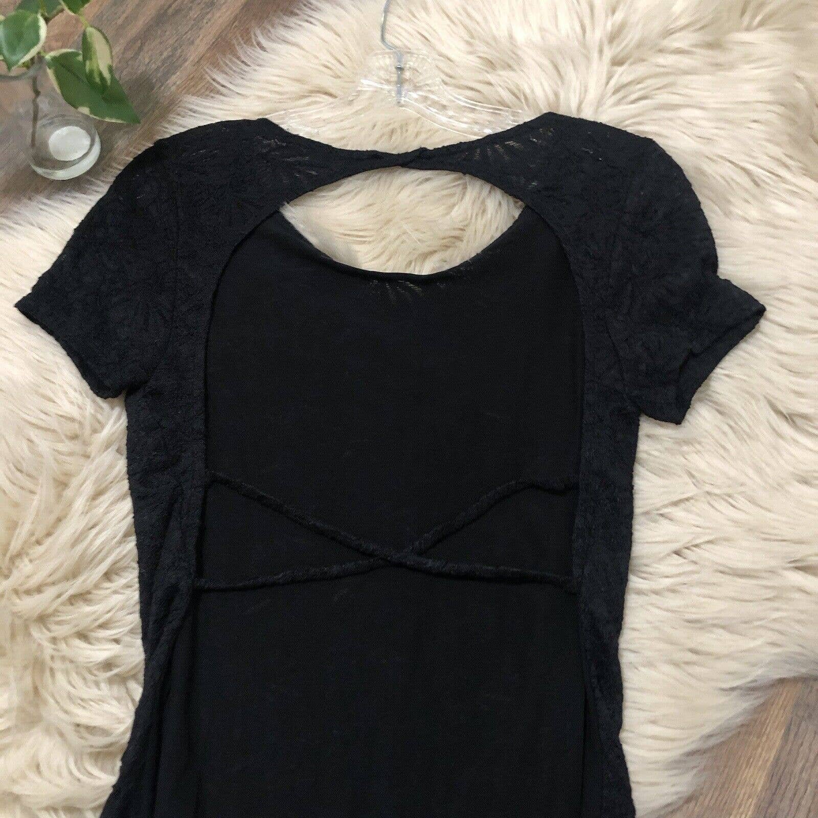Simple Urban Outfitters Pins & Needles Size Large Black Lace Backless Top NWOT nt45CxBZ7 hot sale