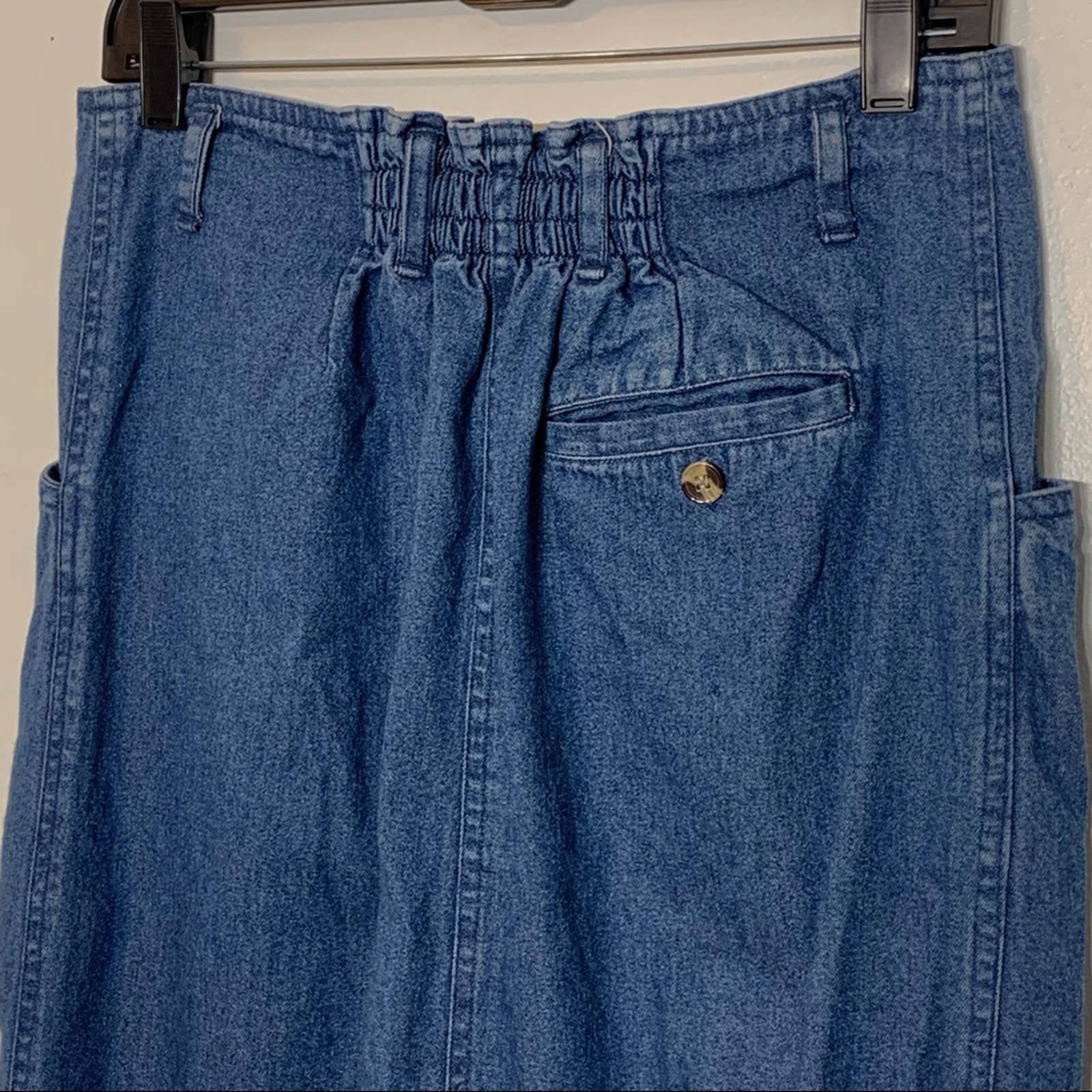 Factory Direct  Vintage 1970s denim jean button front maxi skirt MtcZJLJcx hot sale