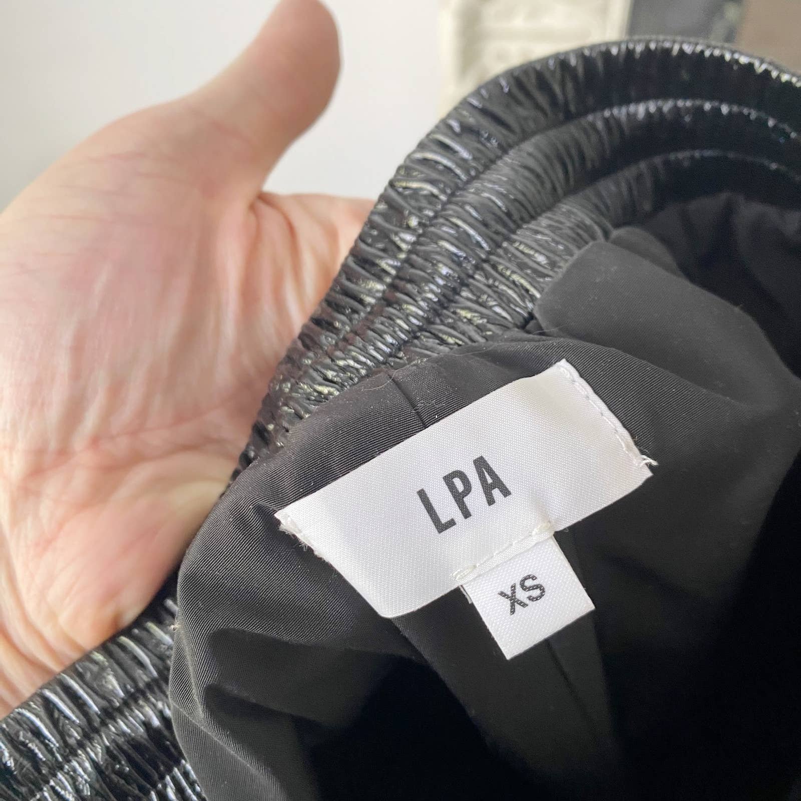 Buy LPA Kendra Patent Leather Jogger Pants Ol8smBBOJ Factory Price