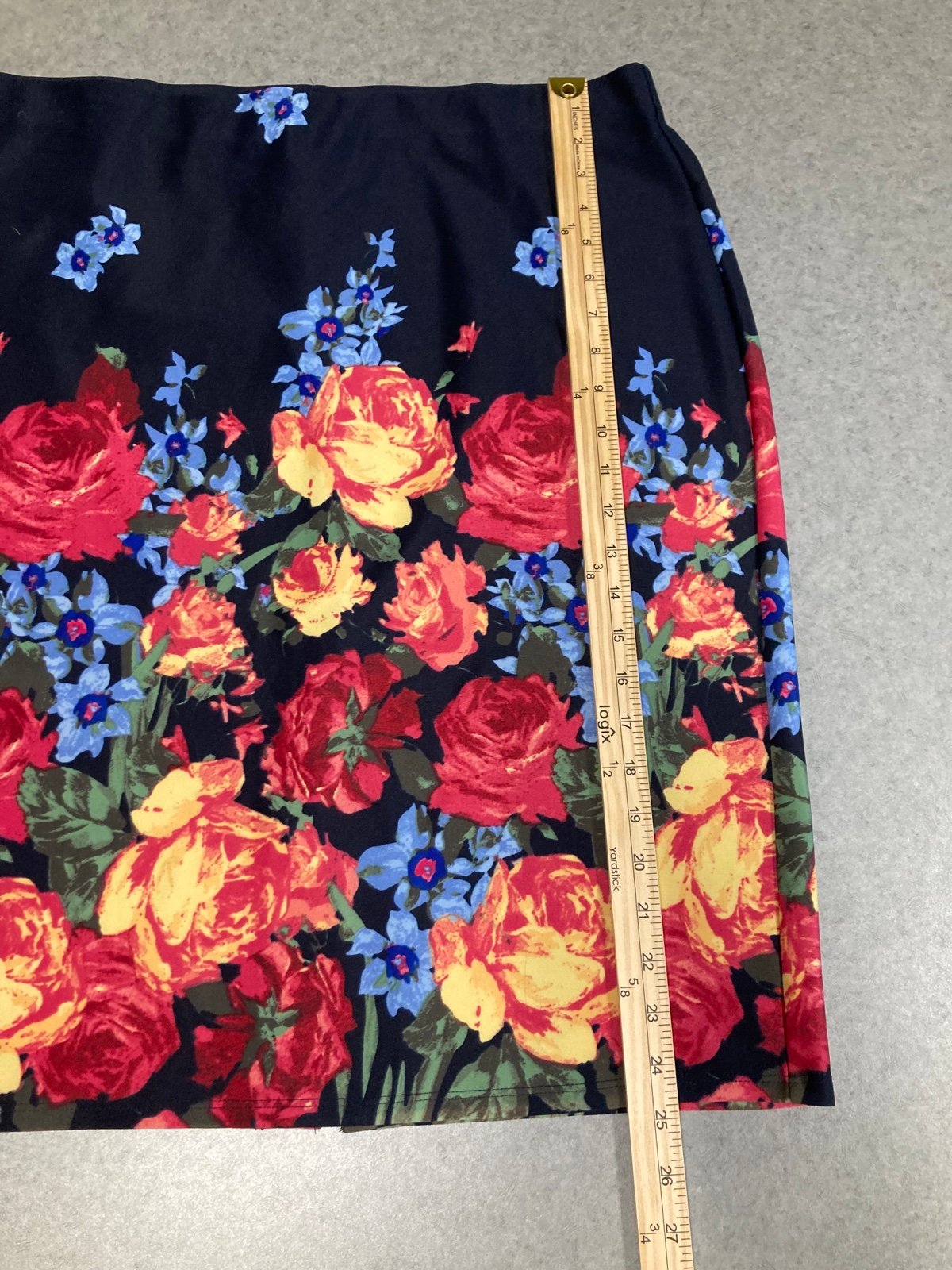 Latest  NYCC Navy Floral Print Skirt - Size XL p66wqAgap High Quaity
