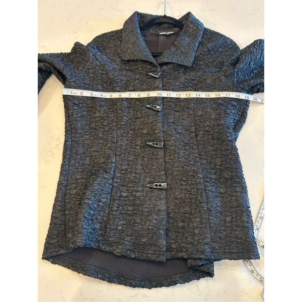 Beautiful Samuel Dong black textured toggle jacket size small pO7C6TLCQ Everyday Low Prices
