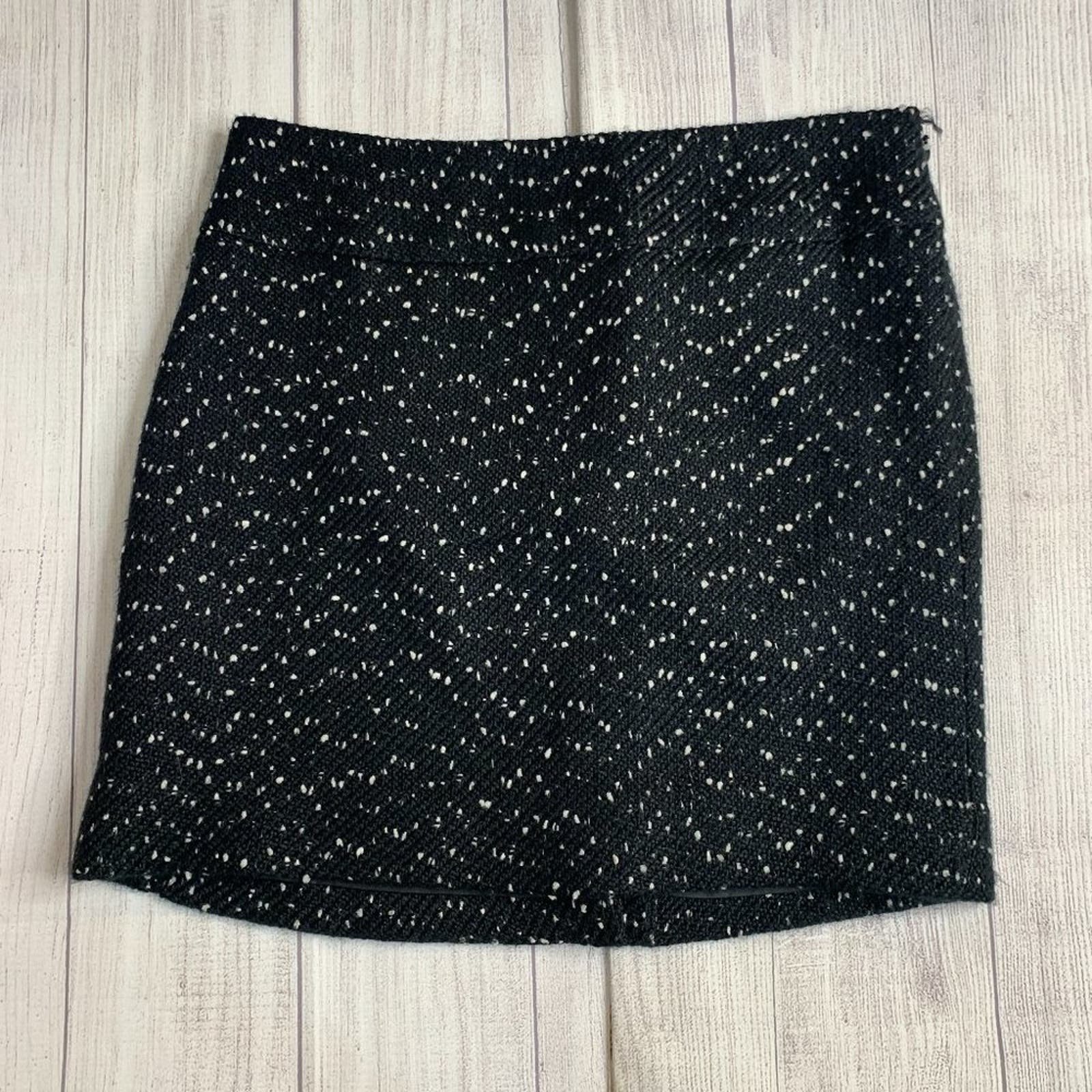 Cheap The Limited Black and White Tweed Mini Skirt Size