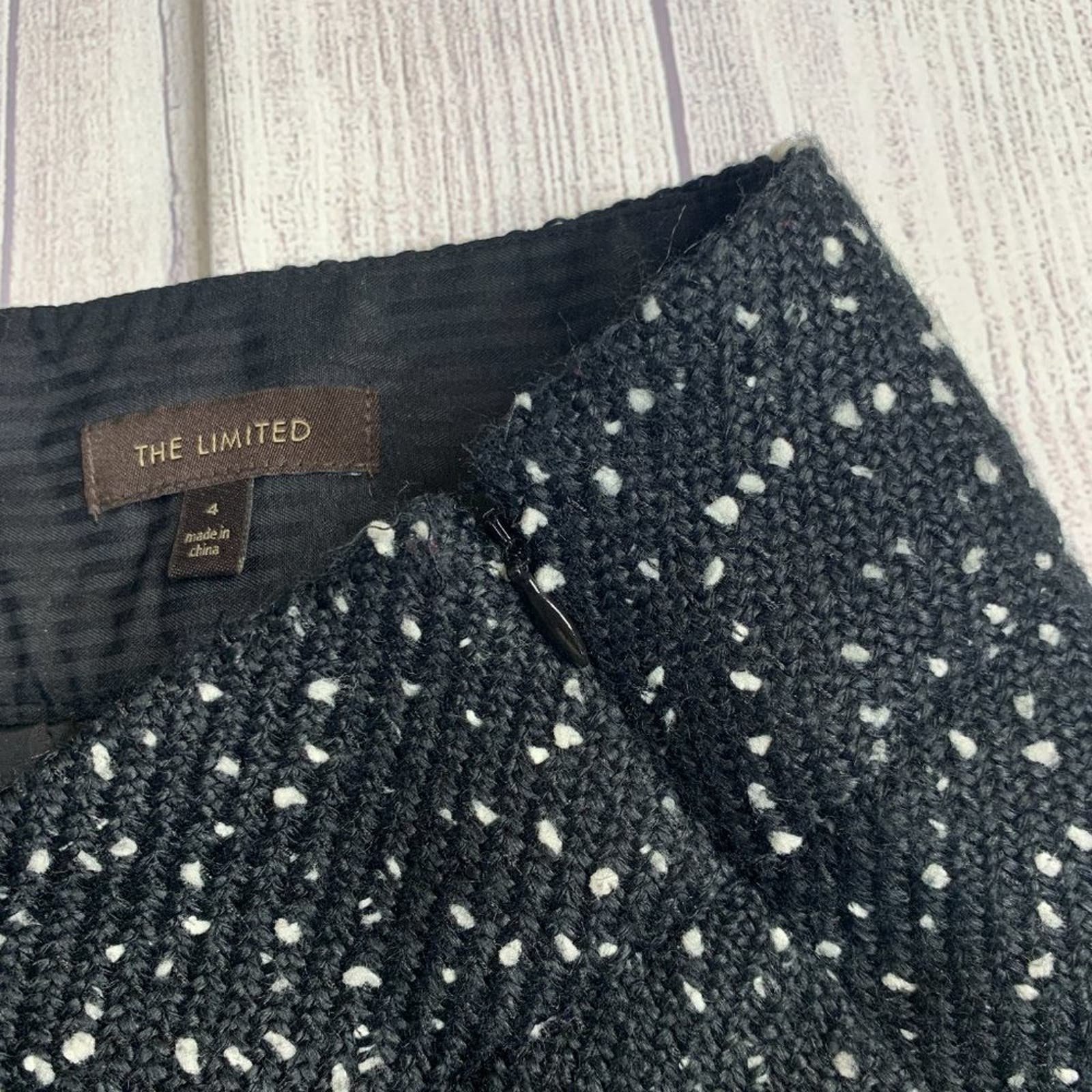 Cheap The Limited Black and White Tweed Mini Skirt Size 4 PRVJozgE3 New Style