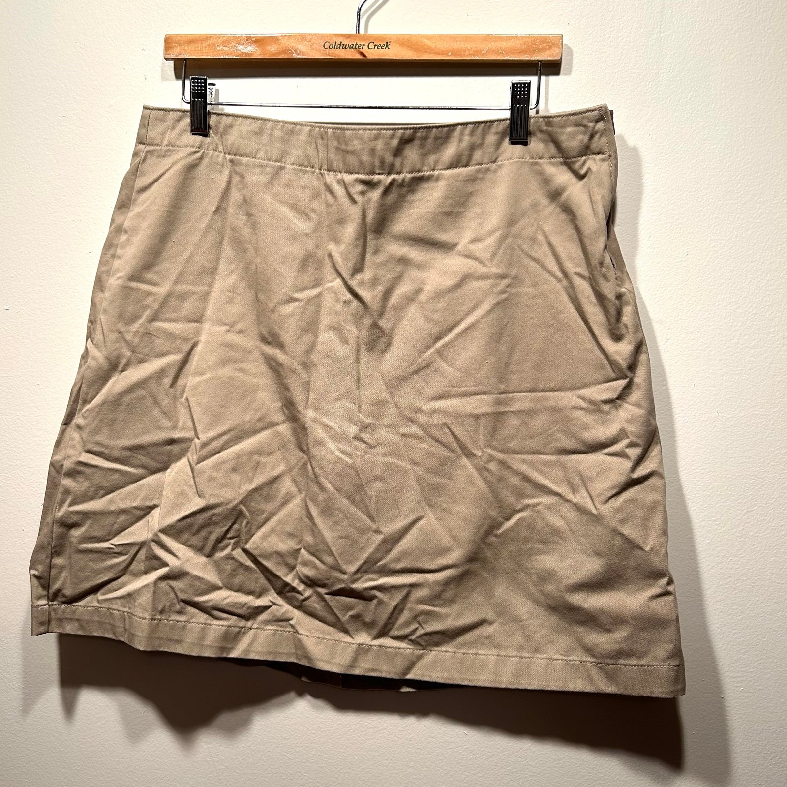 save up to 70% Lands End Khaki Skort Skirt Size 12 L Tan Cotton OhSFWNlvp Buying Cheap