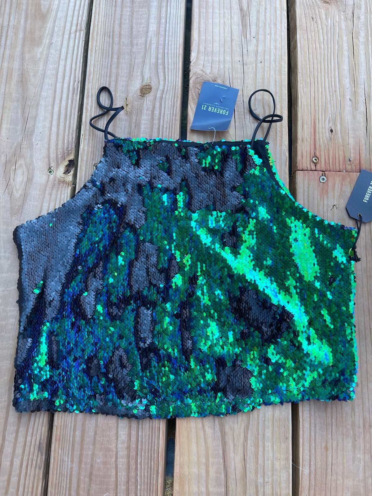 Great Forever 21 Sequin Halter Top SZ M NWT K52lBFtcu Everyday Low Prices