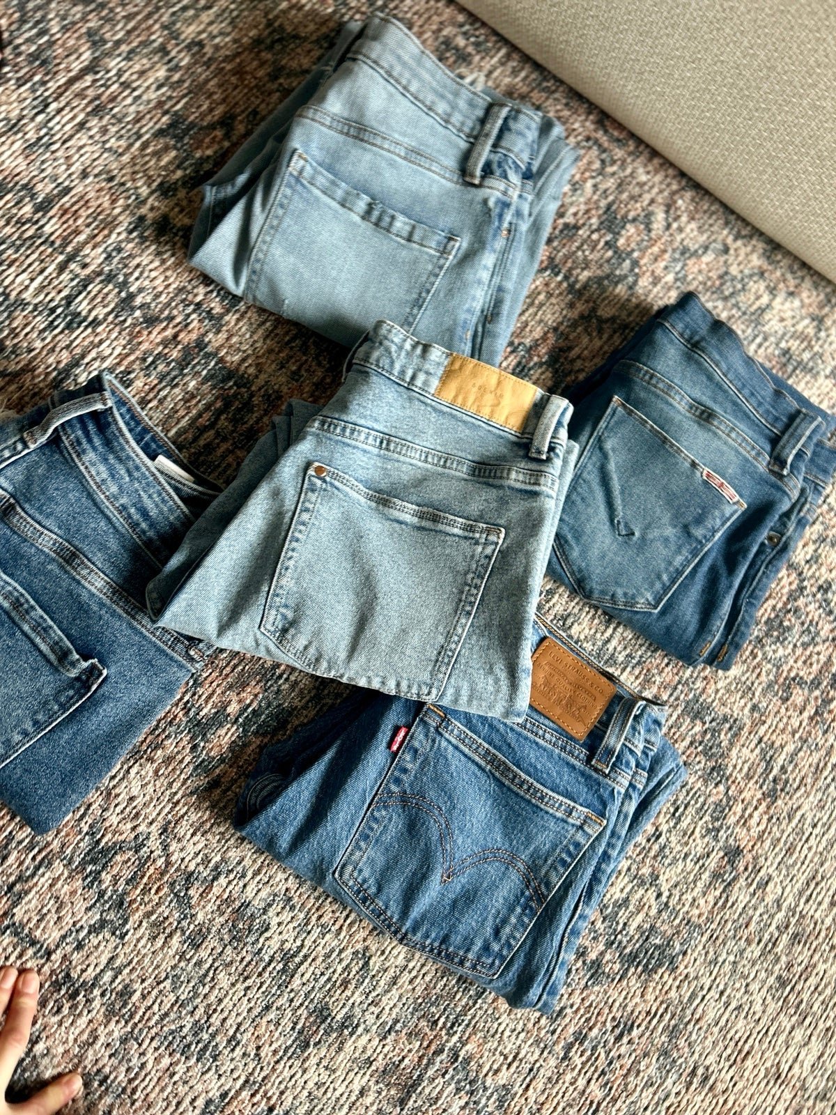 Stylish Bundle of 5 pairs of women’s jeans GK5RhtHKD Cool