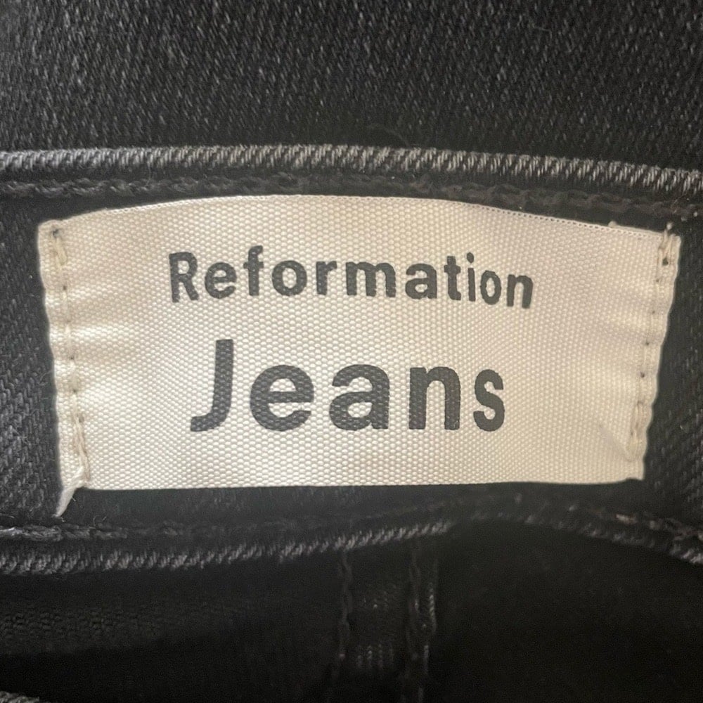 Stylish Reformation Jeans High & Skinny Jean in Faded Black Destroyed Size 28 JENsw8BnP Discount