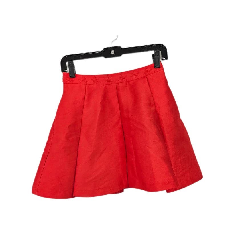 high discount PEACEBIRD Red Short Mini Skirt Pleated Po