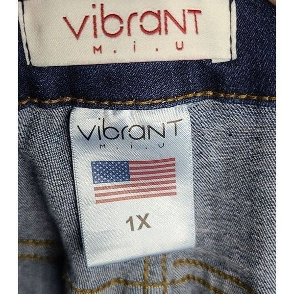 Factory Direct  Vibrant M.I.U. Womens Jeans, Hippie Stretch High Rise, Bell Bottom Jeans, Sz 1X o9oZPimMF no tax