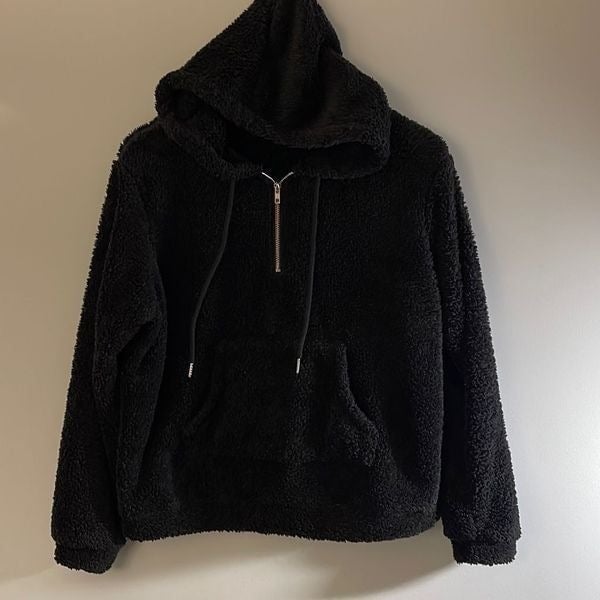 Cheap XL Women’s Fleece 1/4 zip jacket. Black poTBBOHIb