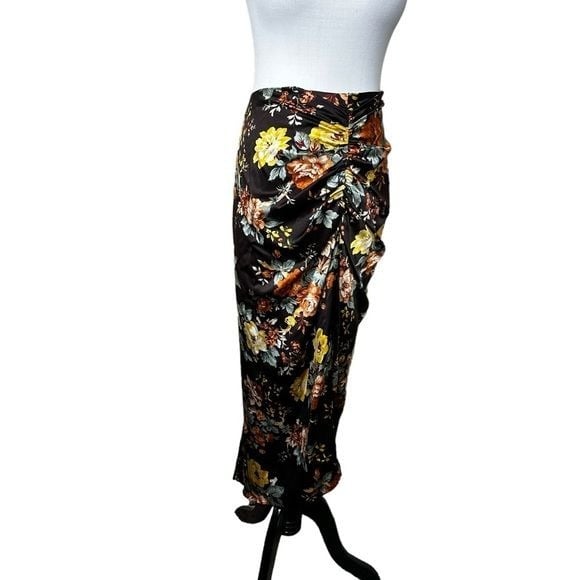 high discount Veronica Beard silk pixie floral skirt Jsc783bZc on sale