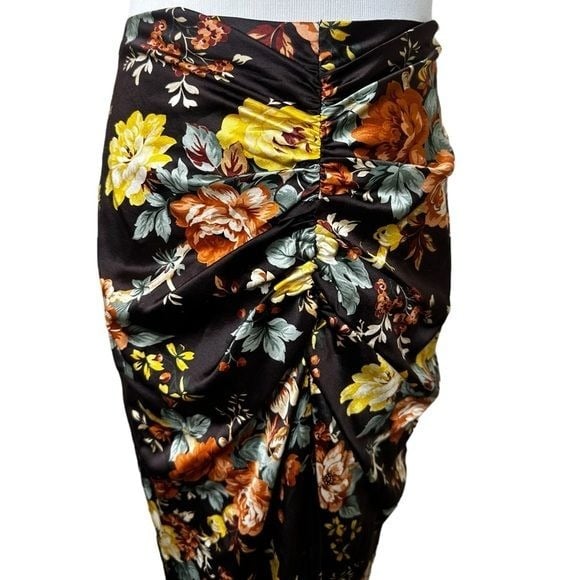 high discount Veronica Beard silk pixie floral skirt Jsc783bZc on sale
