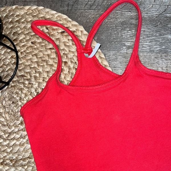 Simple Color Thread red racer back tank top size small ge2bMOY9c Fashion