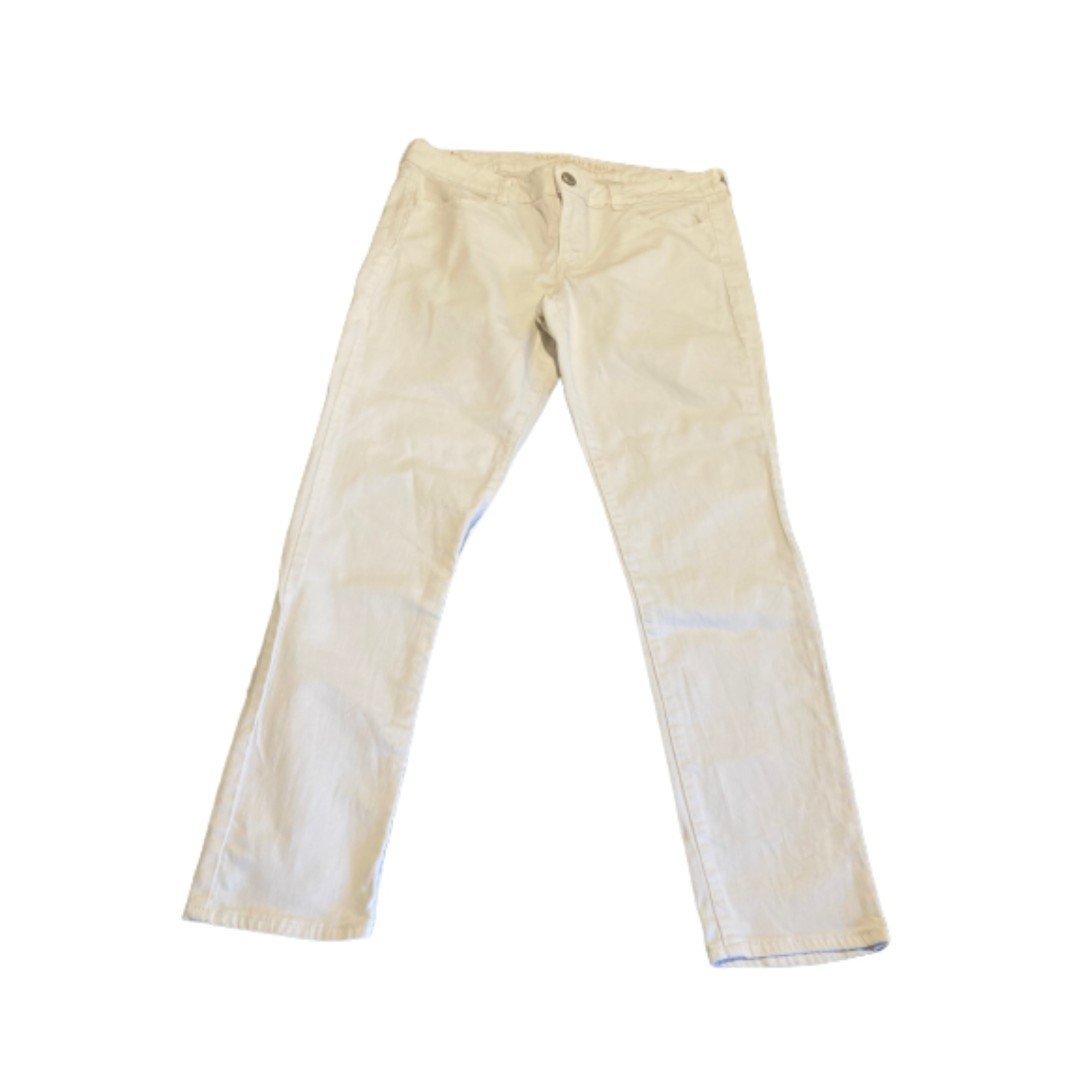 the Lowest price American Eagle White Denim Jeggings Super Stretch - Size 14 N8J58a39K no tax
