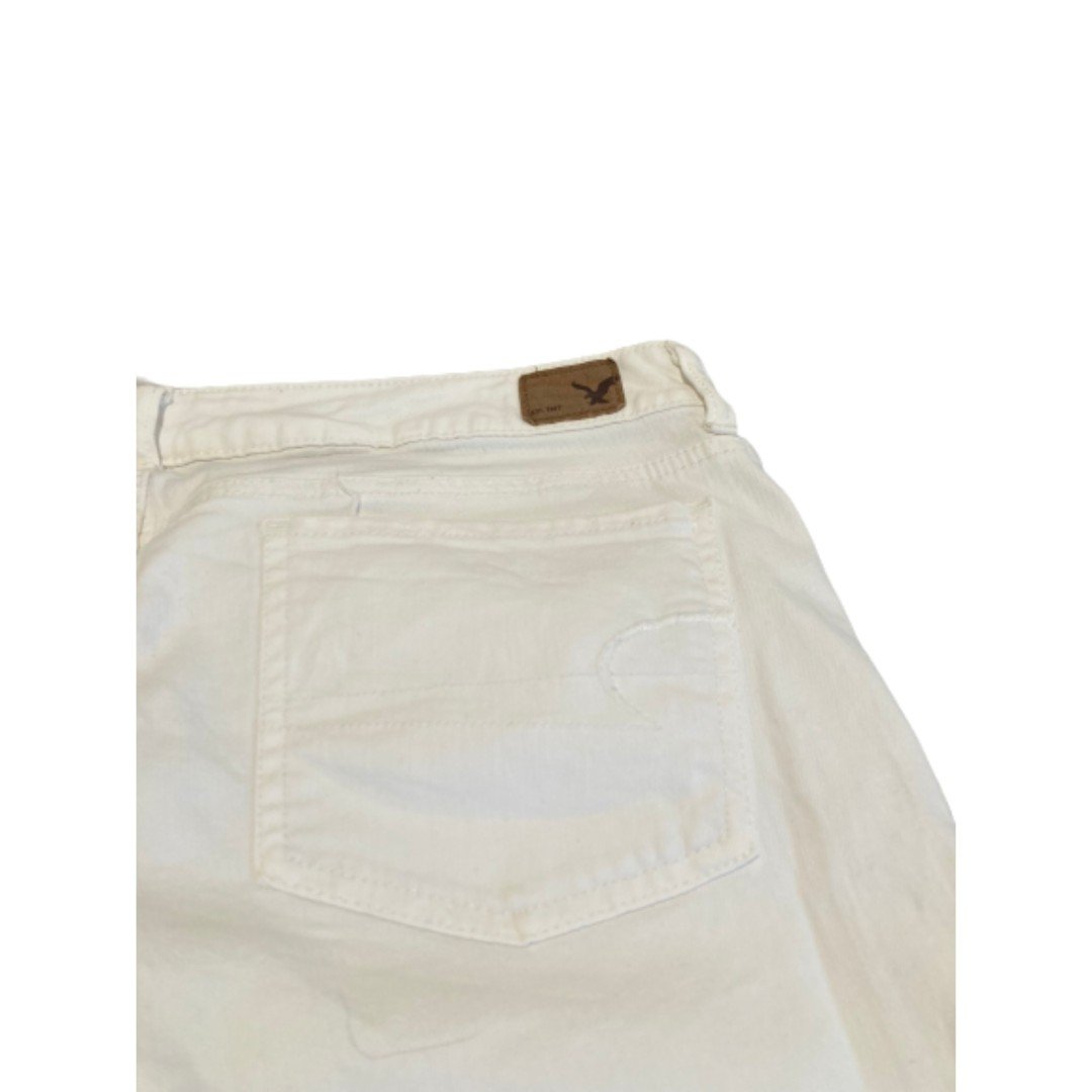 the Lowest price American Eagle White Denim Jeggings Super Stretch - Size 14 N8J58a39K no tax