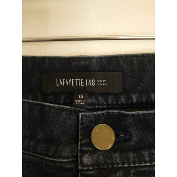 large selection Lafayette 148 stretch faded stone wash denim, black/grey, boot cut Jeans, sz 16 HAY6bAGmz Online Shop