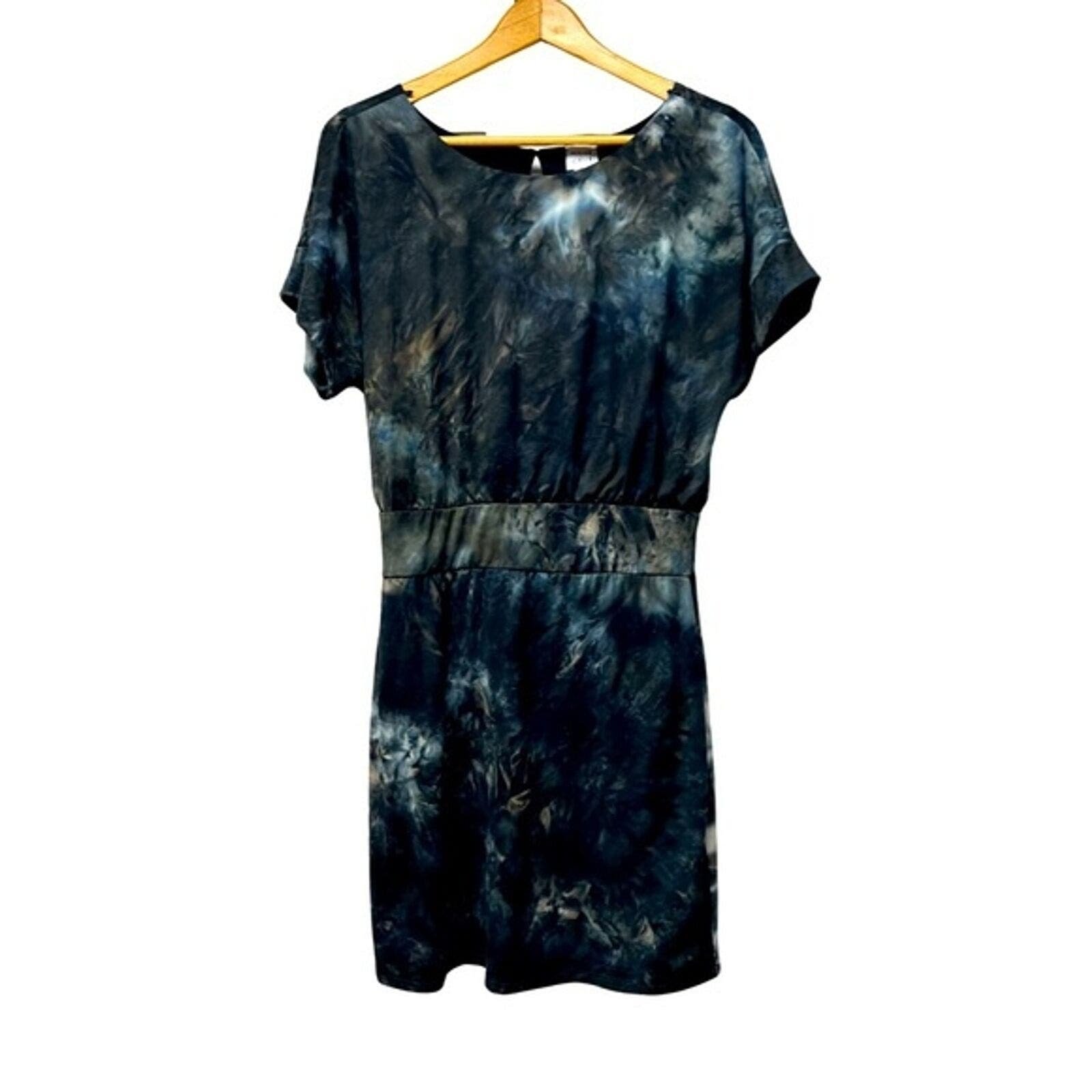 good price Peyton Jensen Trixie Tie Dye Mini Dress Black Gray Size Medium P3fYUL6bD Cheap