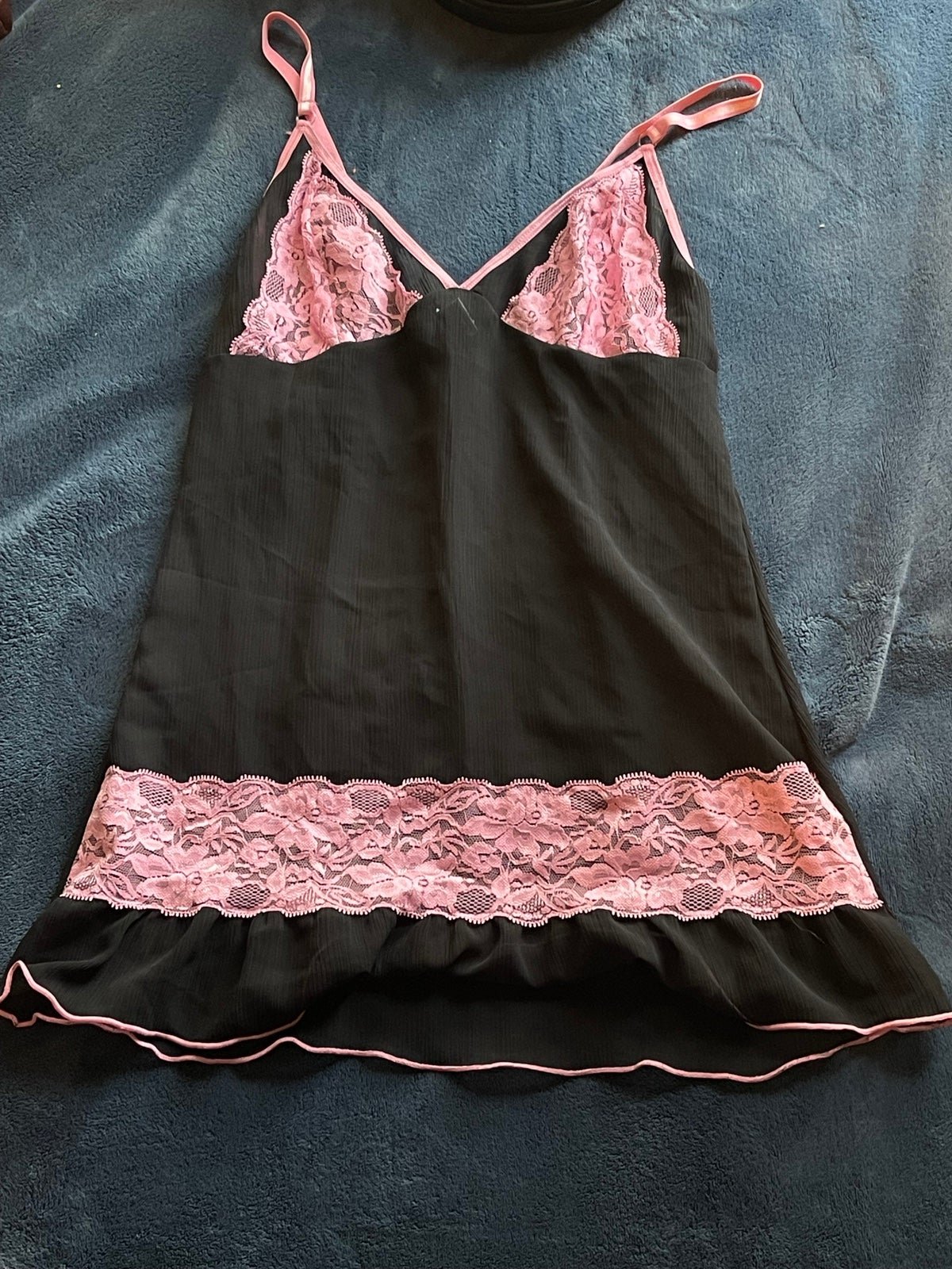 Gorgeous black and pink lace slip top KCGfQLRE1 Online Shop