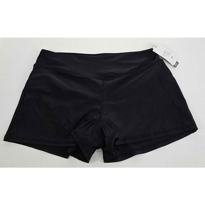 reasonable price New Time & Tru Womens Stretch Black Built-in Brief Full Coverage Boyshort Sz Sm mhcMNQpjH Online Exclusive