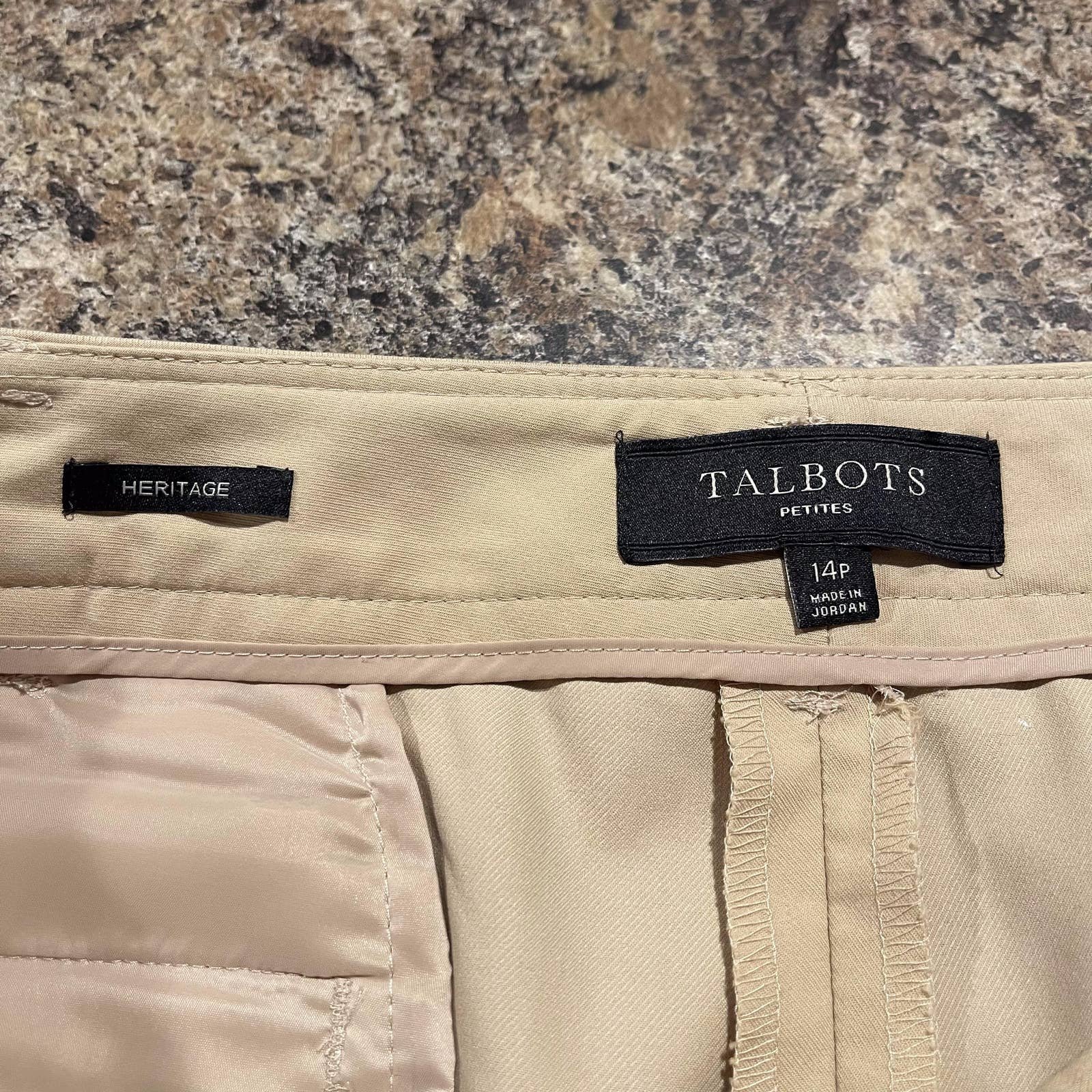 Discounted Talbots Womens Dress Pants Heritage Tan Urban Khaki 14 Petite EB PHzVWGMX7 Cheap