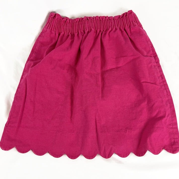 Affordable J. Crew Womens Skirt Mini Hot Pink Linen Ble