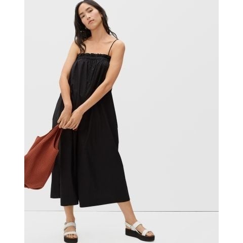 the Lowest price Everlane The Flowy Jumpsuit Wide Leg Flowy Baggy Cotton Black Size S IYE2jld78 Store Online