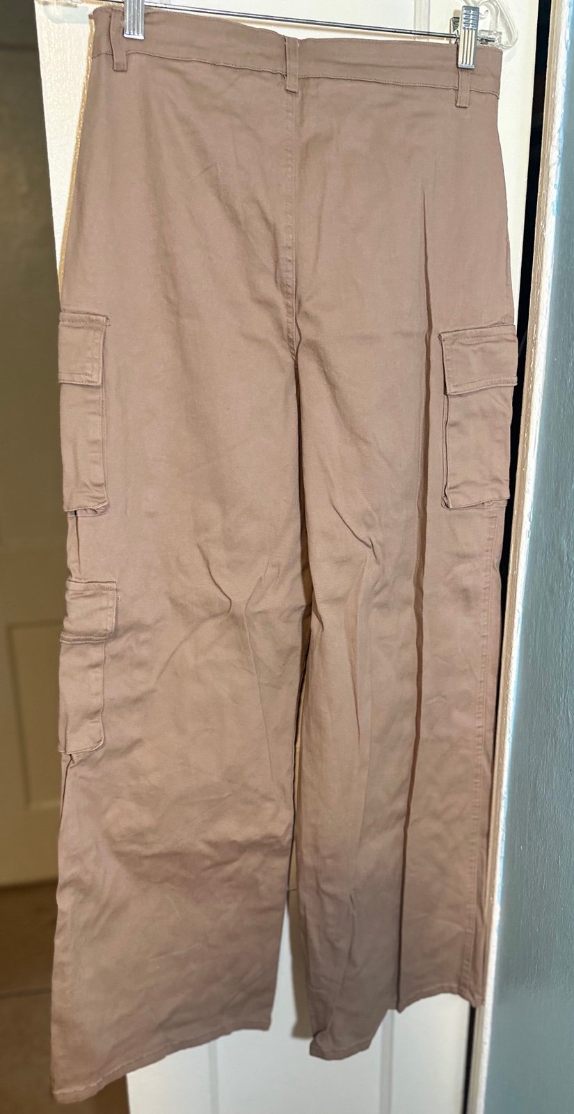 Authentic Rachel Paige Mauve Color Wide Leg Cargo Pants Size Large Cotton EUC Trendy OswpPy6Bk Wholesale