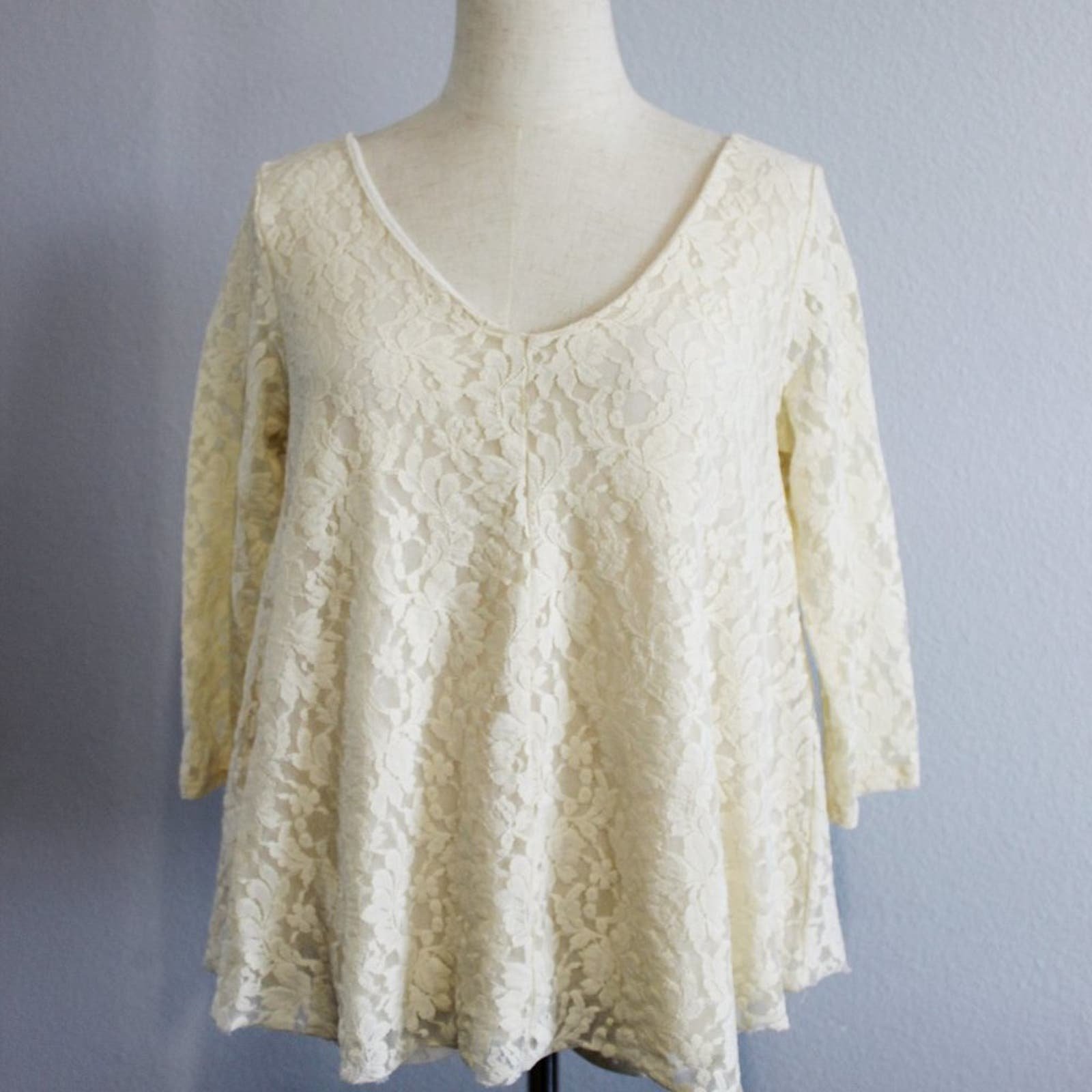 Custom American Eagle Outfitters Lace Blouse Size M nIg