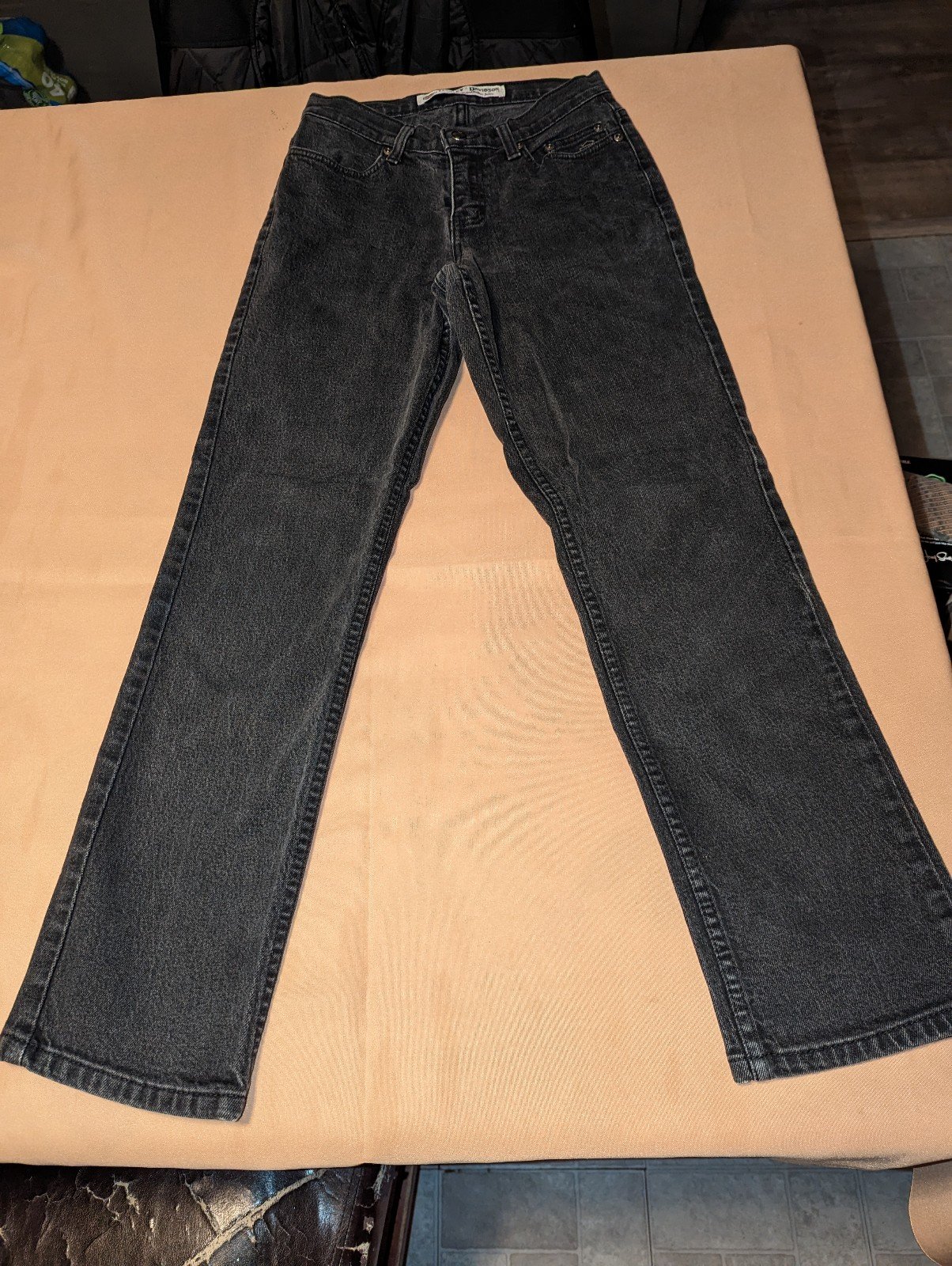 Popular Harley Davidson Women´s Black Jeans Size 2P Straight Leg 97% Cotton kgAcpgOCR on sale