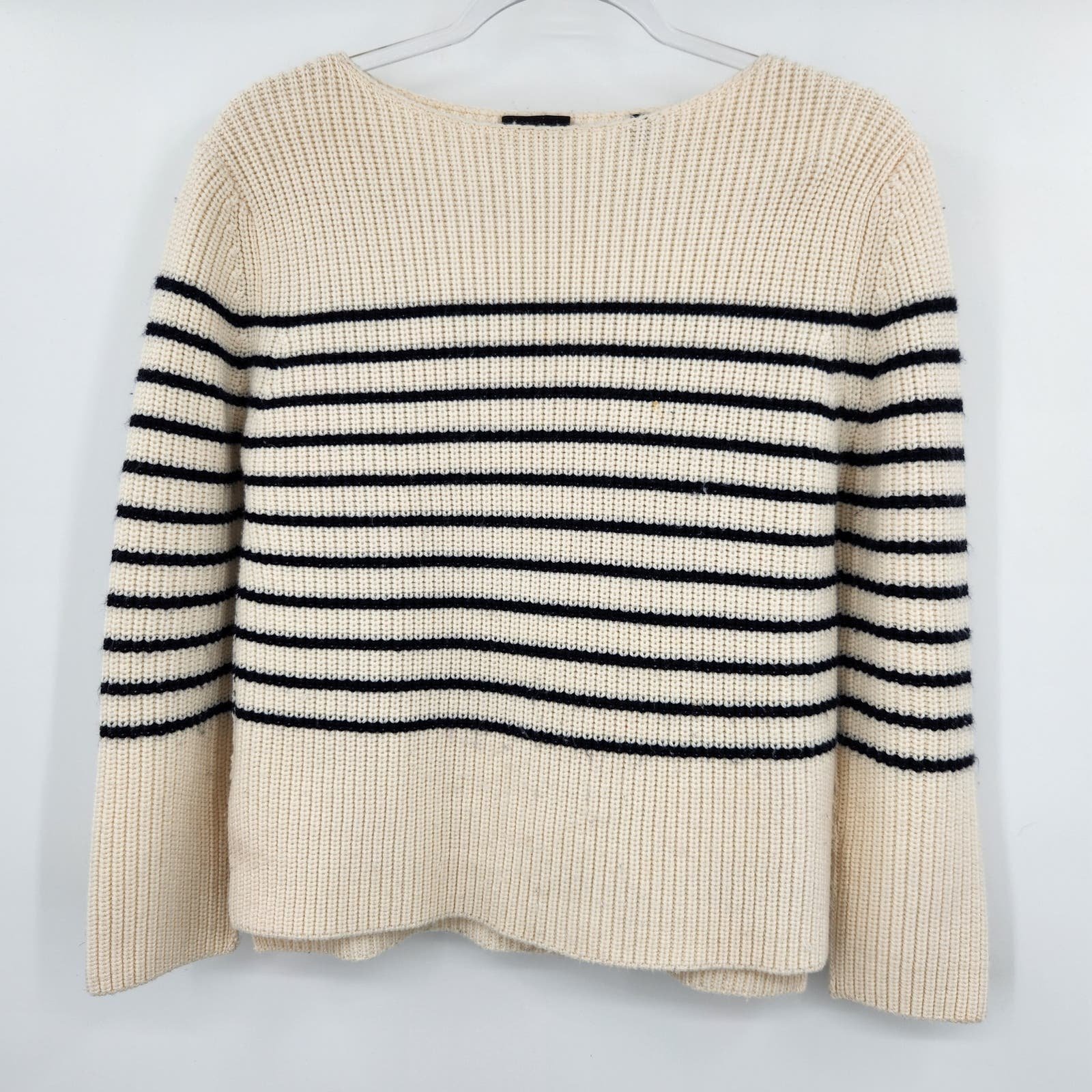 Special offer  ATM Anthony Thomas Melillo Striped Wool Blend Sweater Womens Size Small Cream IN1MN0UDf Online Shop