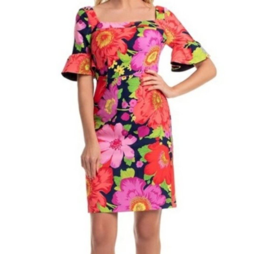 cheapest place to buy  Trina Turk Kanan Floral Ruffle S