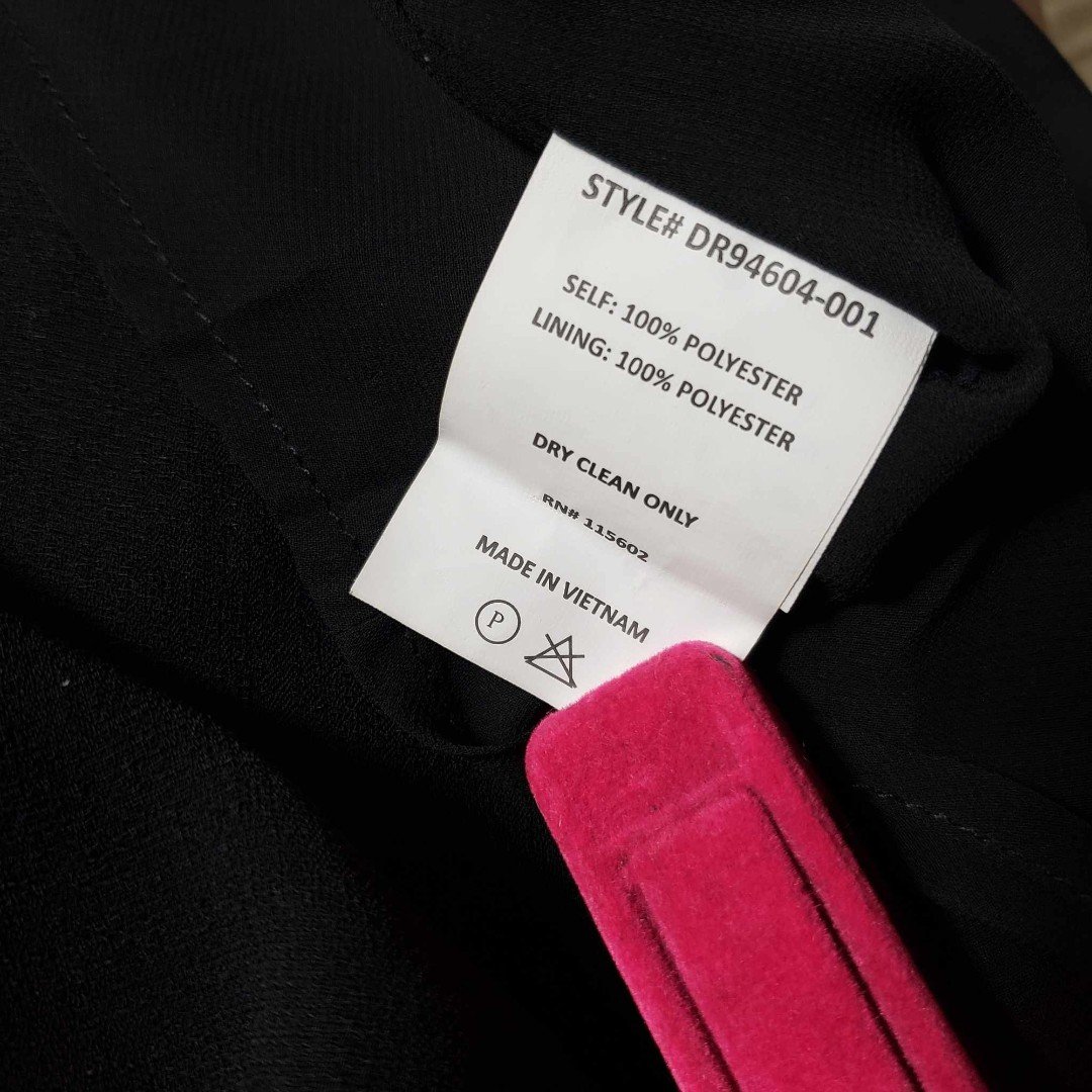Personality Lush size Medium Black Short Sleeve Knee Length Wrap Dress NqMuiQcER Factory Price