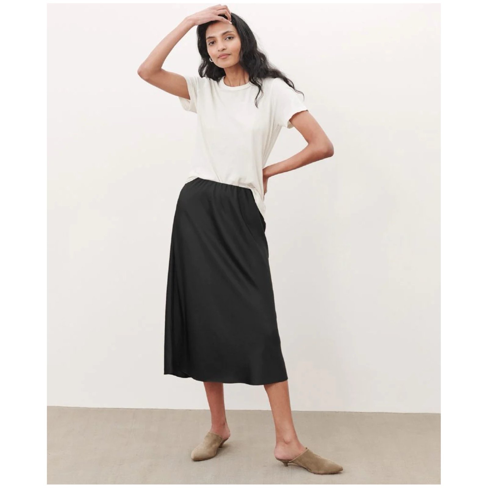 High quality JENNI KAYNE Slip Skirt, Black, Large FRETW