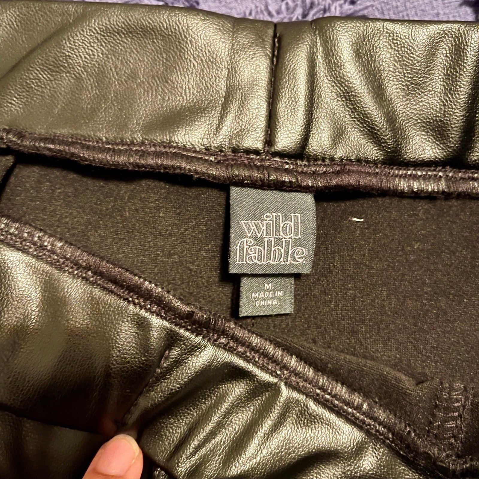 Latest  NWT Wild Fable Black High Rise Split Hem Faux Leather Pants JSpzO7jle US Sale