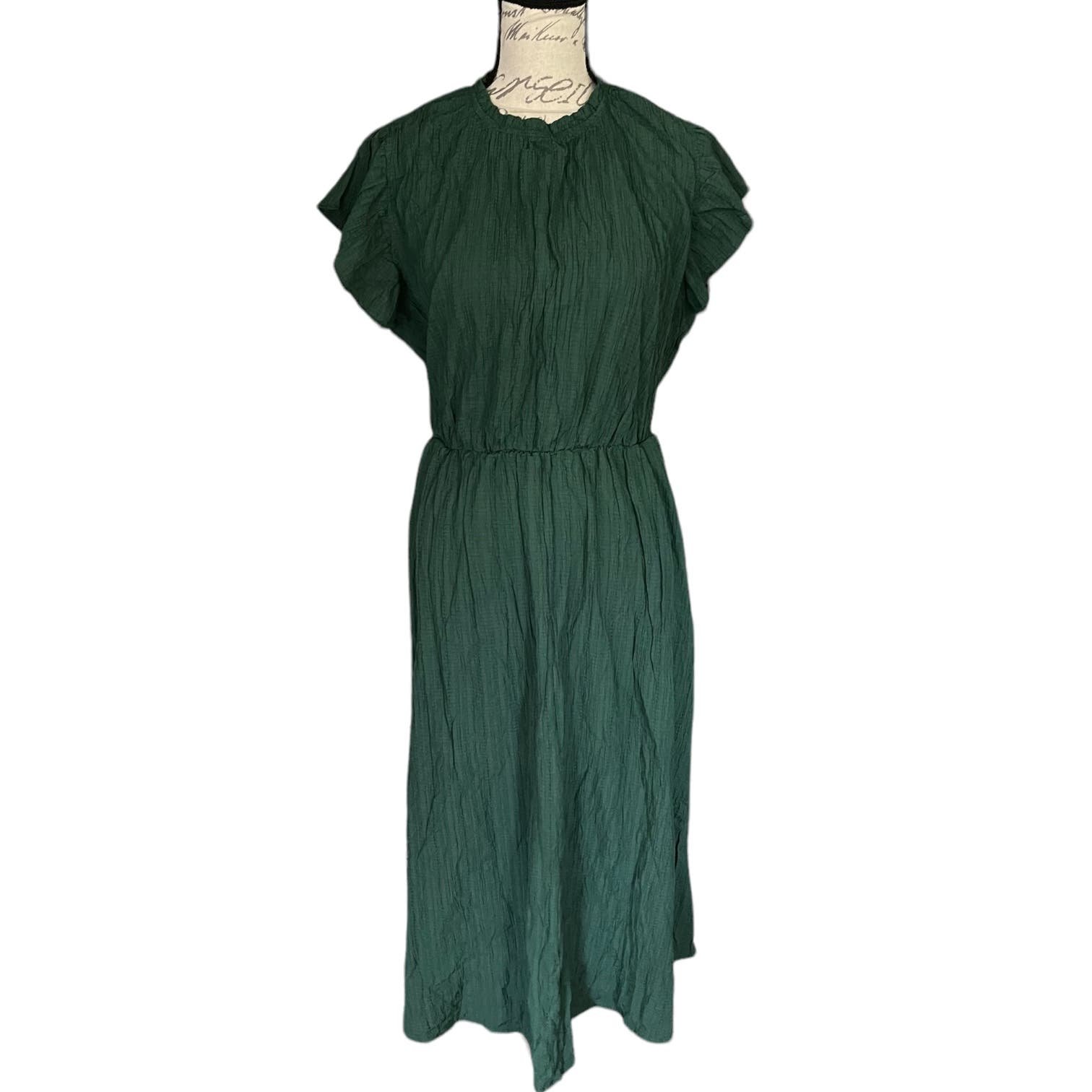 Wholesale price Bloomchic Green Flutter Sleeve Midi Dress Size 18/20 HB0UIywkY on sale