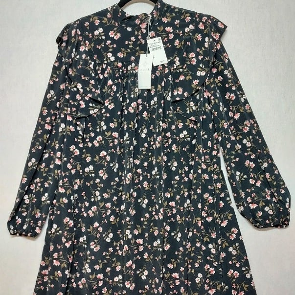 Buy Oversized Baby Doll Dress Sz L Black & Pink Floral J7rt9aMhO Online Exclusive