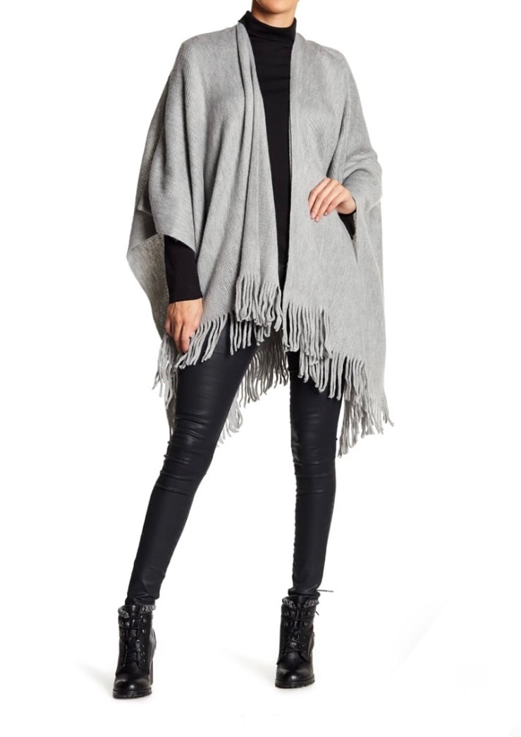 Gorgeous Vince Camuto Feels Like Home Ruana Heather Grey, Women’s One Size PEq1GXXYb New Style