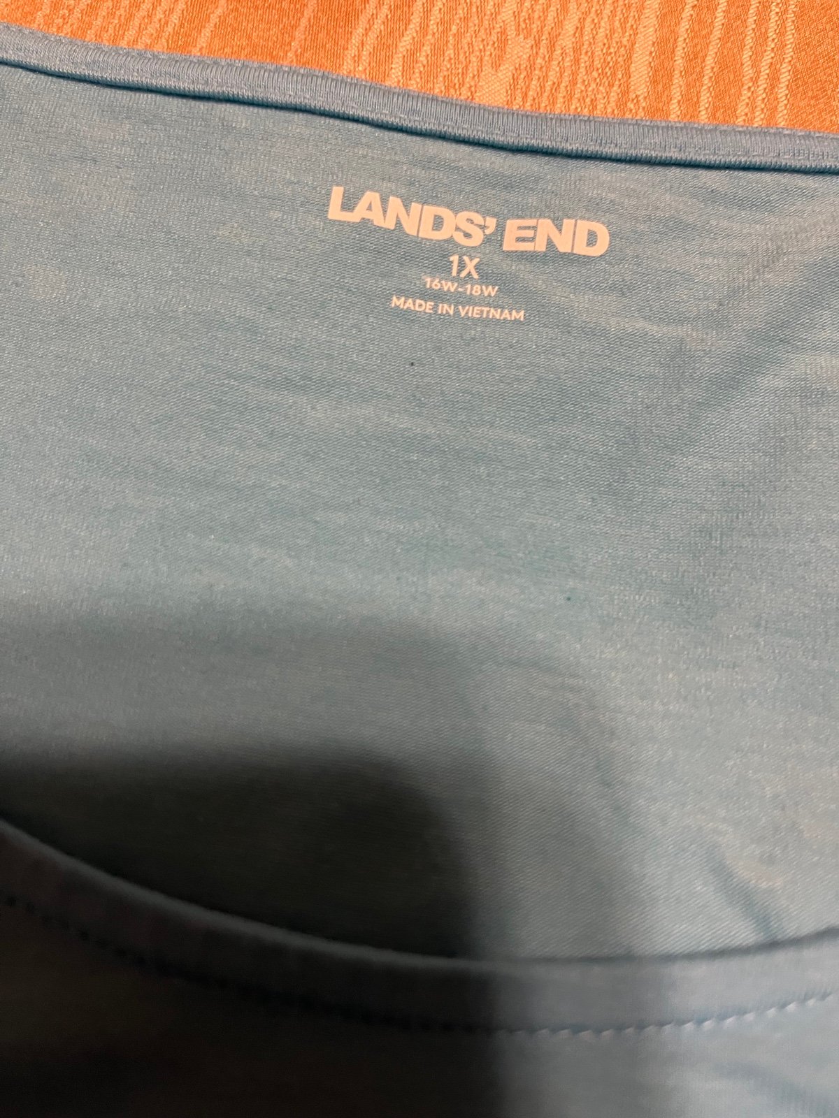 Beautiful Lands End Womens Casual Tee Shirt Pullover Top cotton Plus Size 1X gYi3y47pK Cool