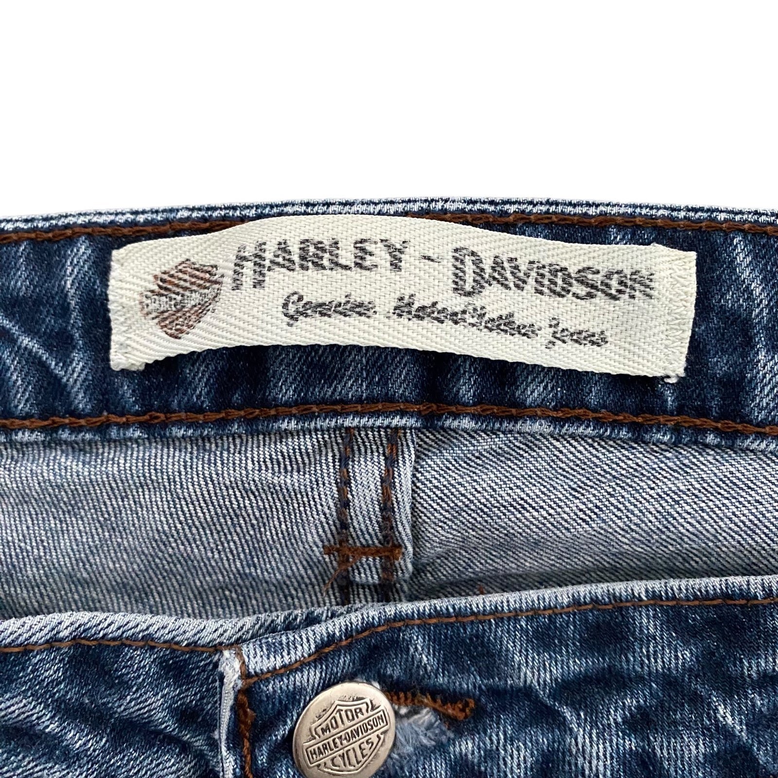 Amazing Harley Davidson Bootcut Jeans Women 14 / 34 x 31 Blue Medium Wash Mid Rise Biker fRPrHxnvY Hot Sale
