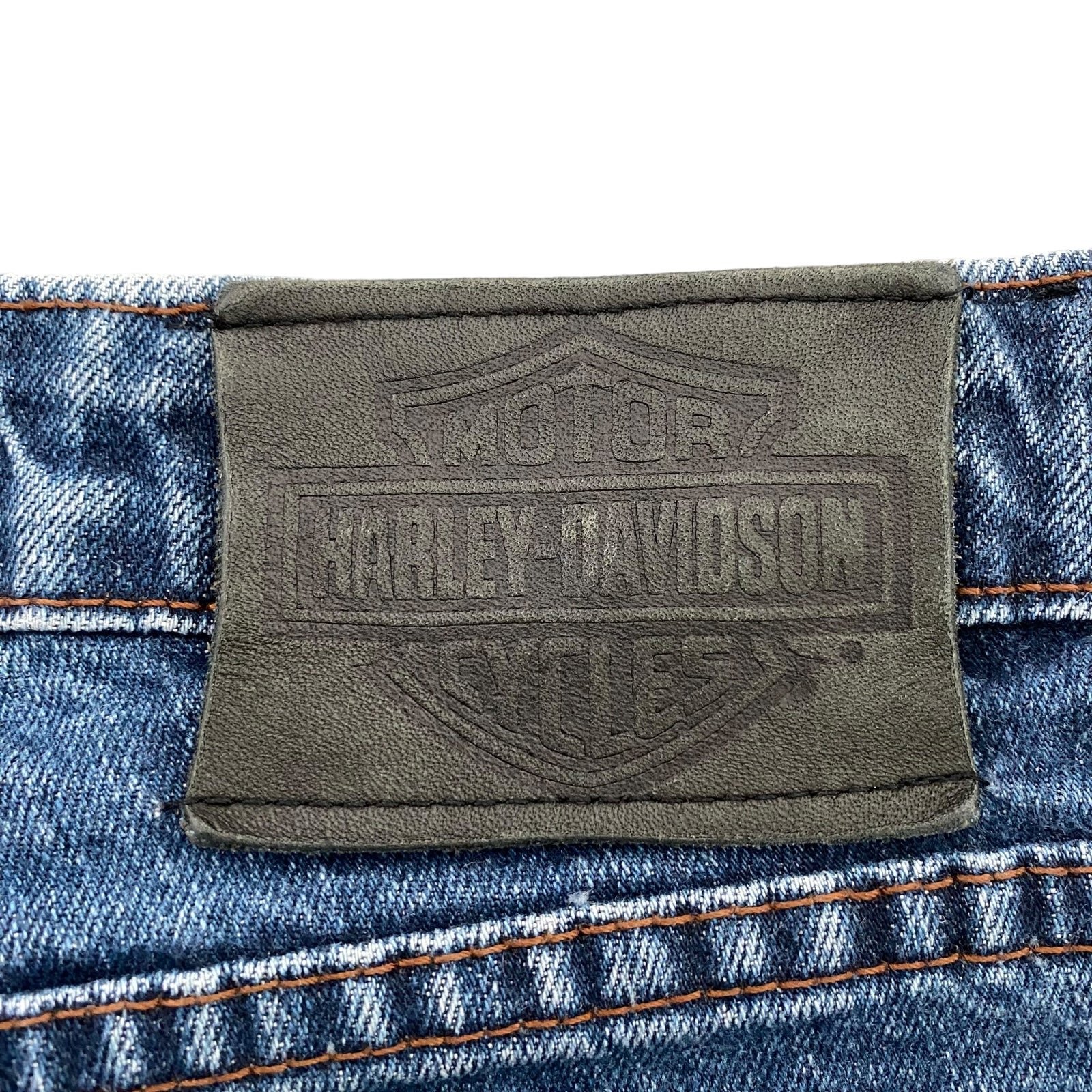 Amazing Harley Davidson Bootcut Jeans Women 14 / 34 x 31 Blue Medium Wash Mid Rise Biker fRPrHxnvY Hot Sale