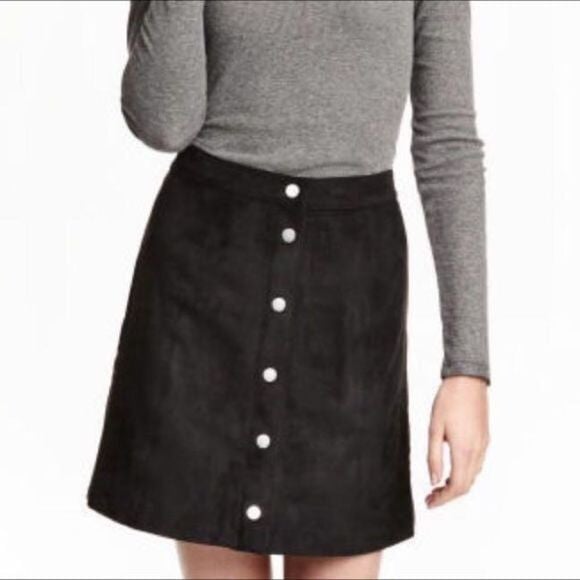Promotions  Tobi Black Velvet Button Down Mini Skirt IA