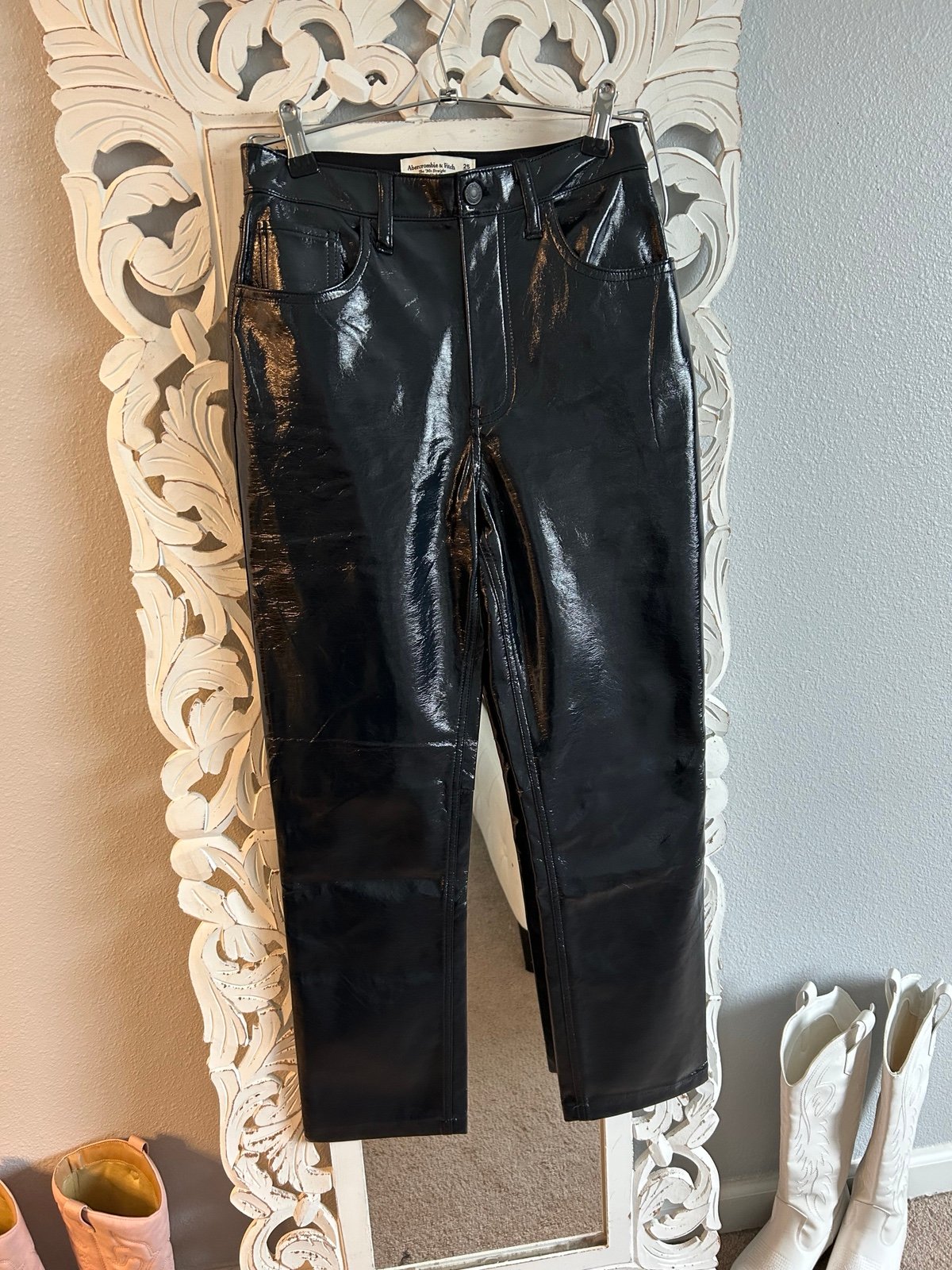 Simple Abercrombie and Finch, leather pants pJDnn2WCs U