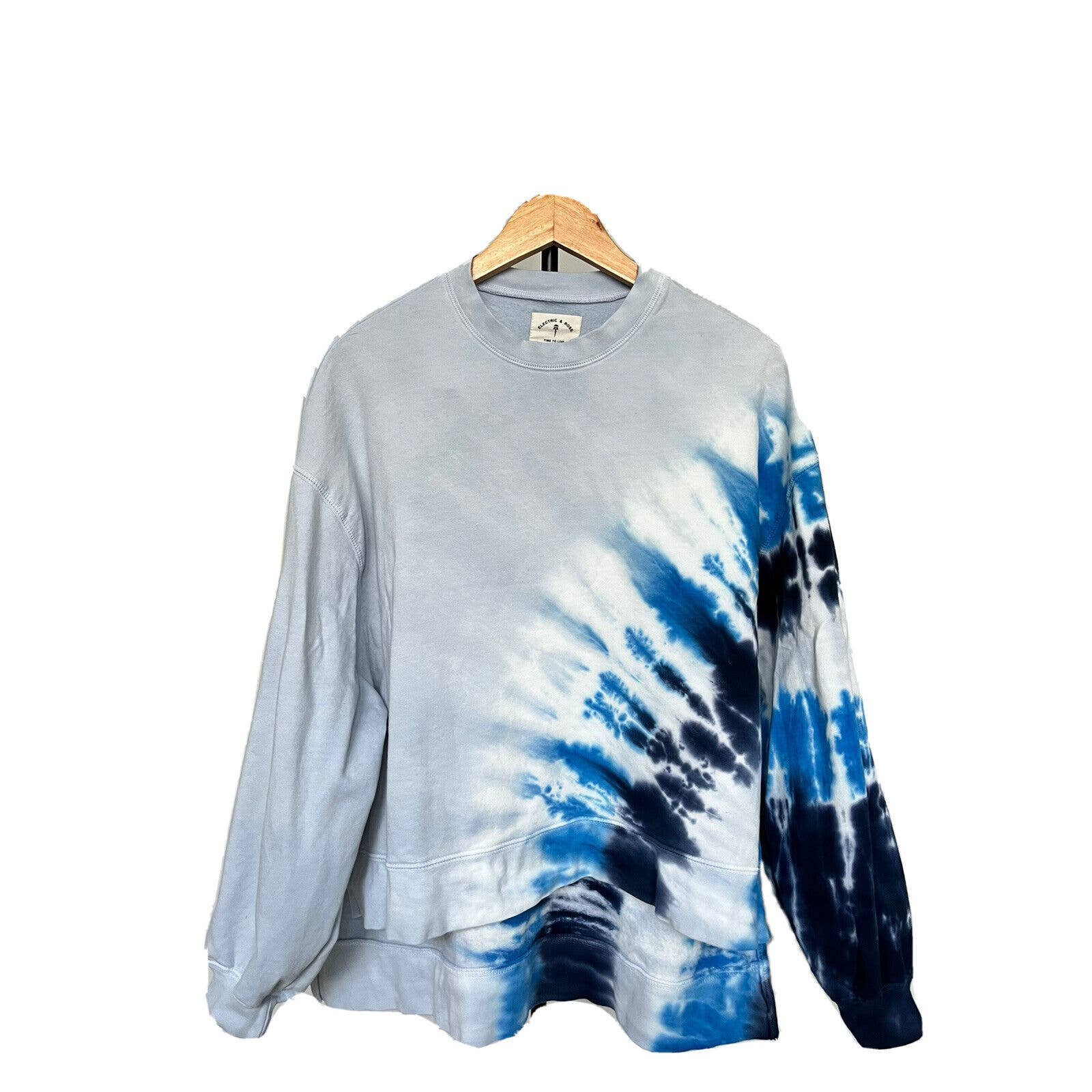 Simple ELECTRIC & ROSE Time to Live Wave Tie Dye Sweats