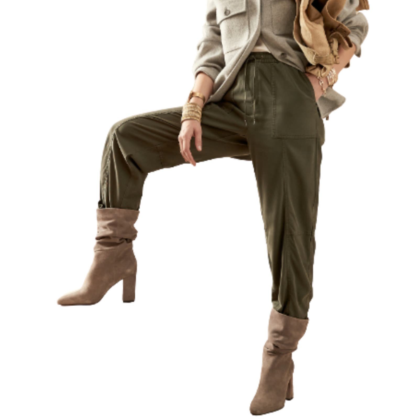 Special offer  BANANA REPUBLIC Camo Green Petite Straight-Fit Ankle Pull-On Pant Women´s Small KJslgl2Pt Online Shop