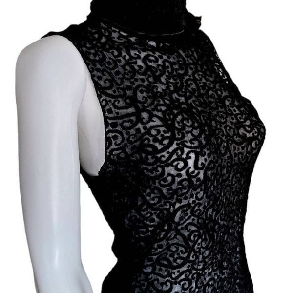 Beautiful giorgio armani mesh cutout fitted blouse MYPqSFDZJ well sale