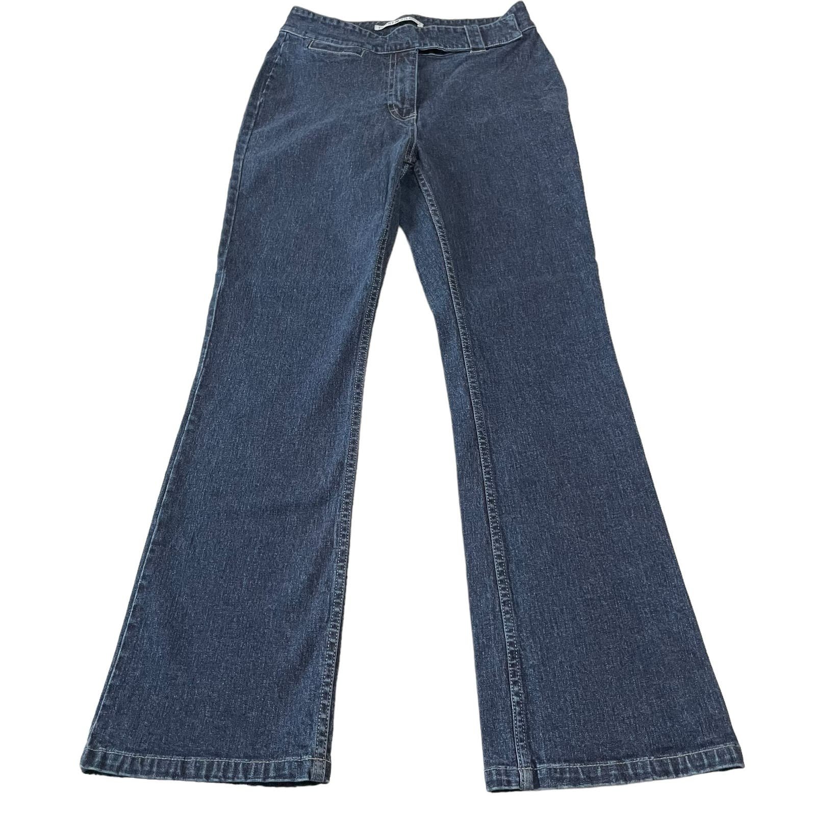 Perfect Tommy Hilfiger Womens Jeans Size 8 Mid Rise Boot Cut No Back Pockets Denim Y2K latvA1rGJ US Sale