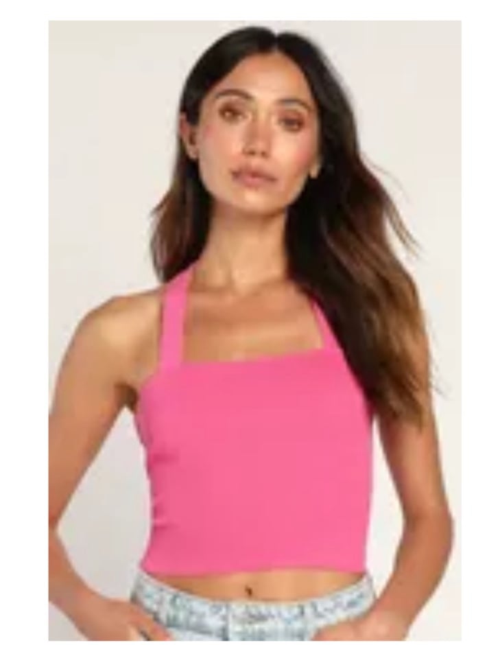 floor price NWT Lulu’s Pink Sweater Tank Top FuIZtw0wE for sale