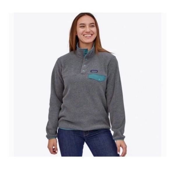 large selection Patagonia Synchilla T-snap Fleece Sweatshirt Pullover Gray Warm Medium M Womens kZ8WF1HZD Online Shop